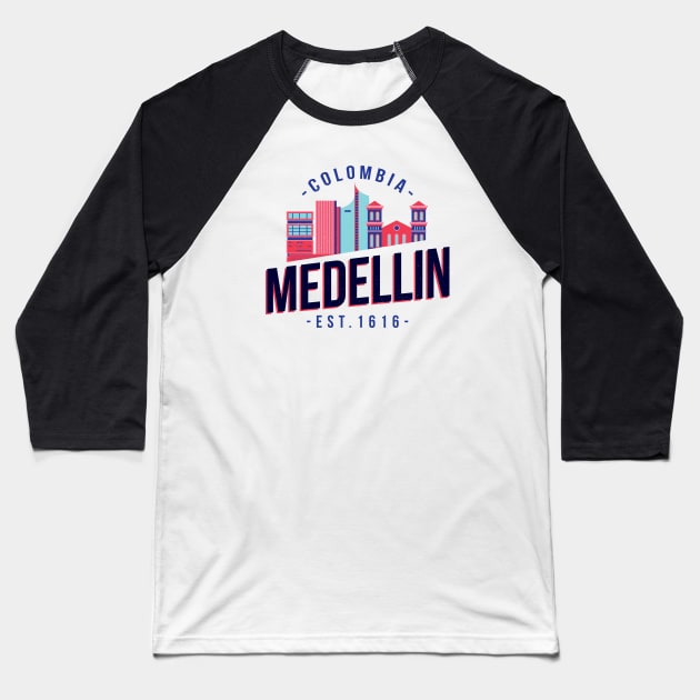 Medellin Baseball T-Shirt by LR_Collections